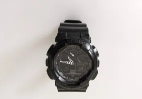 ** Sale ** Casio G-shock Black Digital W/white Analog Hands Sports Watch (5081)