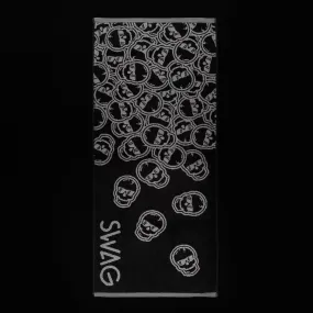 Gray Falling Skulls Towel