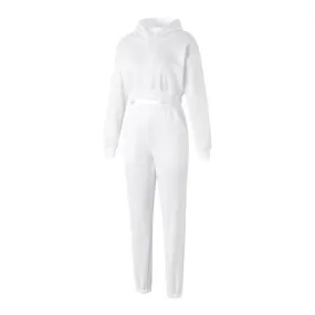 Mommy White Jogger Set